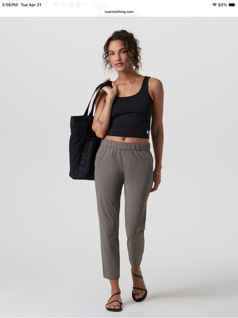Vuori Miles Ankle Pant In Chia